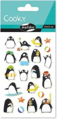 Cooky stickervel pinguins CY062O | Maildor